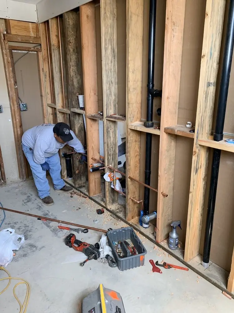 Commercial rough-in plumbing for Gas Line Repair in Blackwells Mills